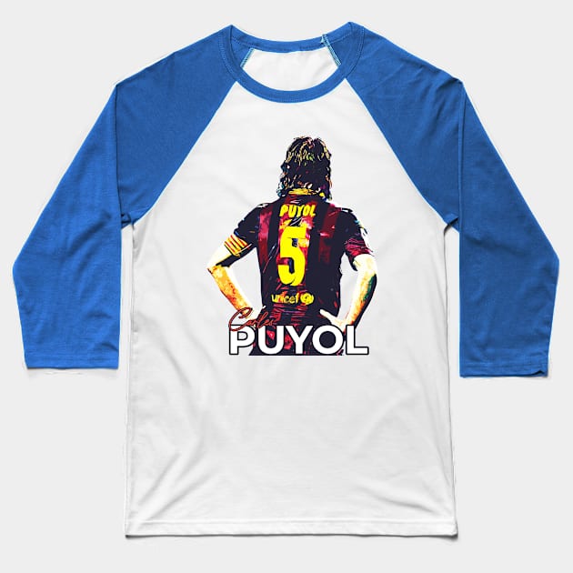 Carles Puyol Baseball T-Shirt by Creativedy Stuff